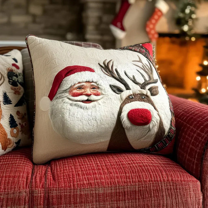 Quilted Pillowcase - Frosty Evening
