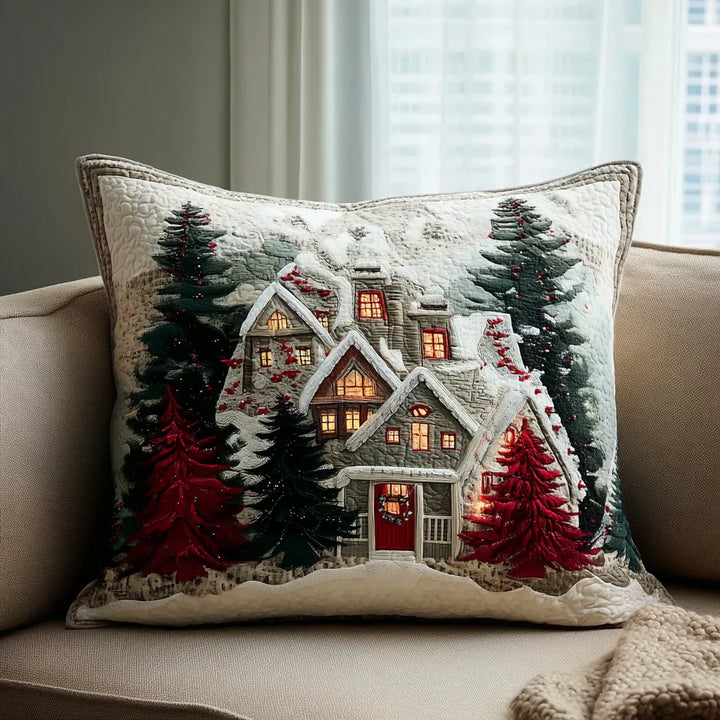 Quilted Pillowcase - Frosty Night