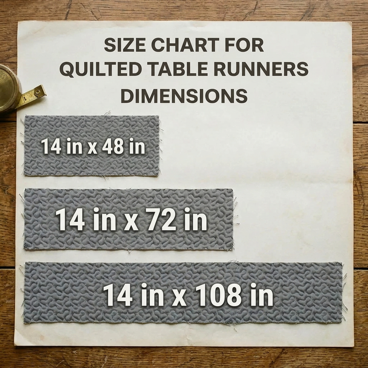 Quilted Table Runner - Rustic Magnolia Flower