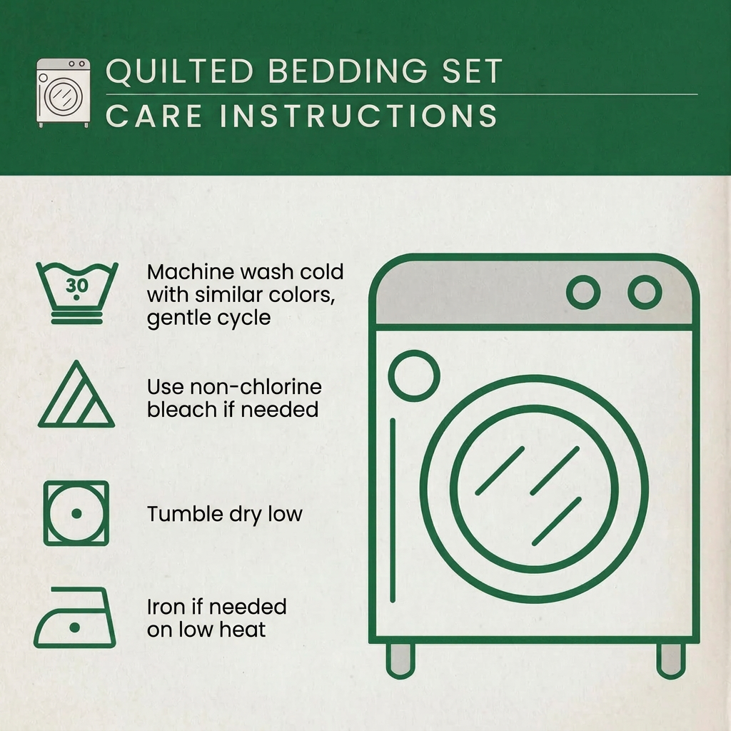 3-Piece Quilted Bedspread Set - Santa's Workshop